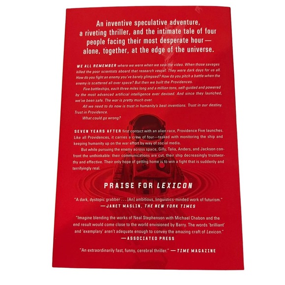 Providence by Max Barry - Picture 2 of 2